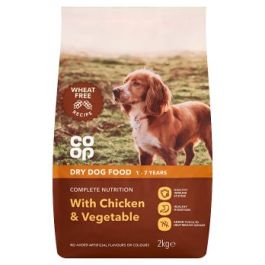 Co Op Dry Dog Food With Chicken Vegetables 1 Year 4X2Kg
