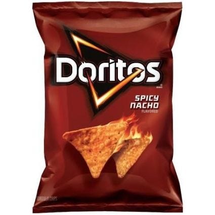 Doritos Tortilla Chips Spicy Nacho