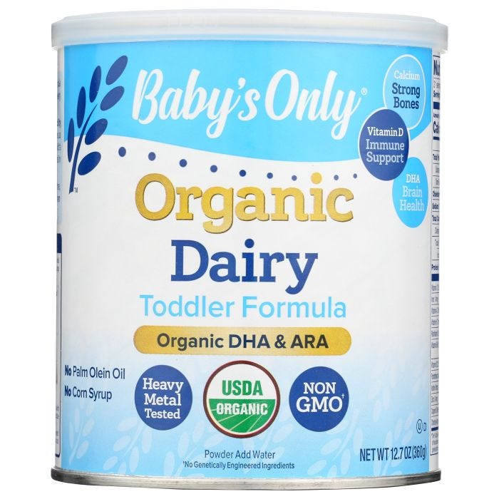 Baby's only organic dha ara discount