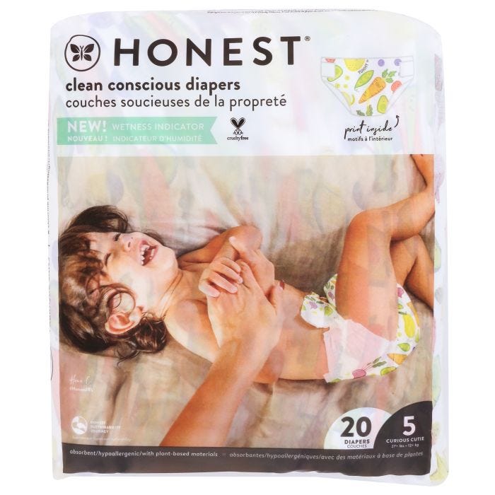 The Honest Company Diaper So Delish Size 5 4x20Pk