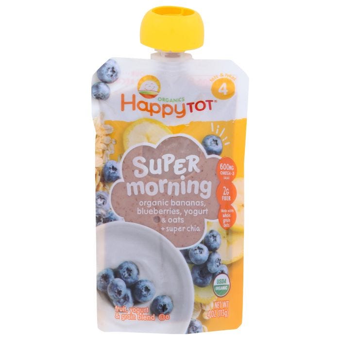 Happy tot best sale whole milk yogurt