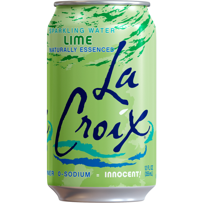 Lacroix Sparkling Water Can, Lime, 3x8x12Fz