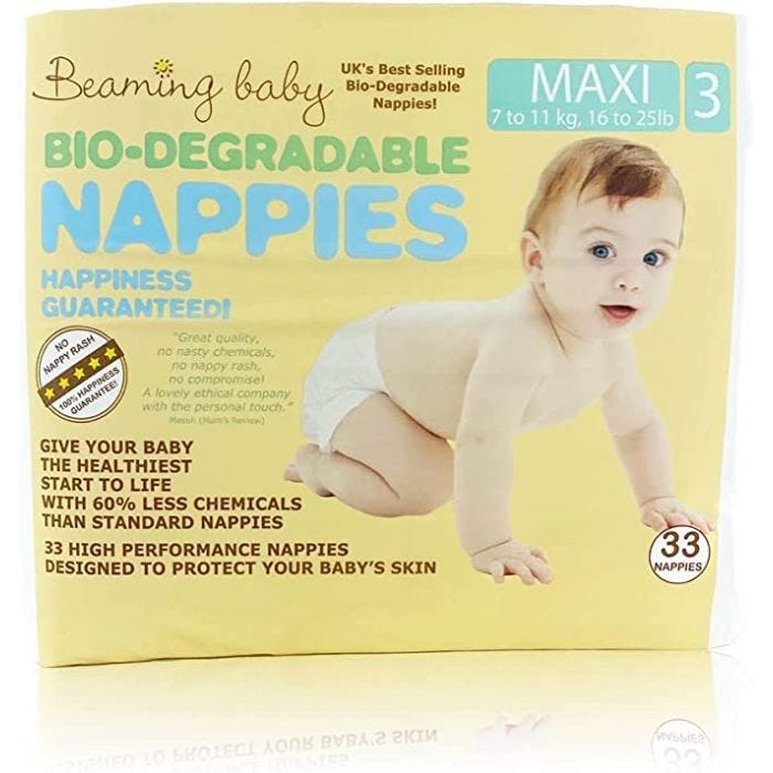 Biodegradable nappies store