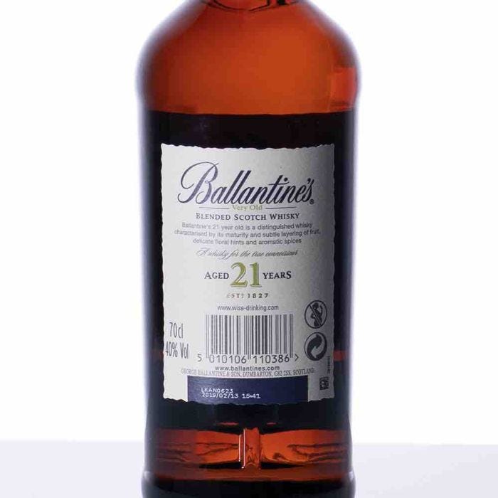 Ballantine's 21 Year Old Scotch, Ballantine's, 21 Yo Scotch