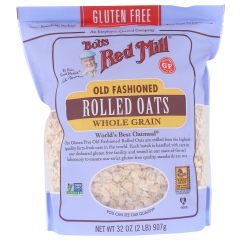 Bobs Red Mill, Oats Rolled Gluten Free Old Fashioned, 4x32Oz