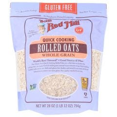 Bobs Red Mill, Oats Rolled Gluten Free Quick Cooking, 4x28Oz