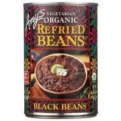 Amys Bean Refried Black GF, 12x15.4OZ