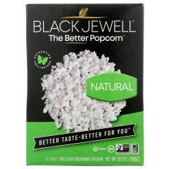 Black Jewell, Popcorn Micro Natural 3Ct, 6x10.5Oz