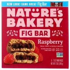 Natures Bakery, Bar Fig Whole Wheat Raspebrry 6Ct, 6x12Oz