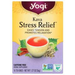 Yogi Teas, Tea Kava Stress Relief Organic, 6x16Bag