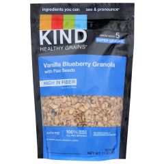 Kind Clusters Vanilla Blueberry With Flax Seed, Bag, 6x11OZ