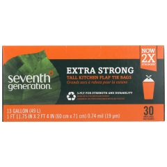 Seventh Generation, Bag Trash Tall Kitchen 13Gal, 12x30PC