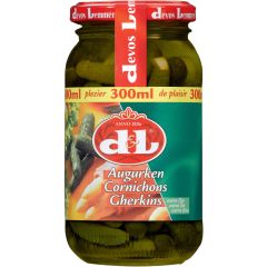 D+L Extra Fine Glass Pickles 365Gr