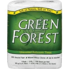 Green Forest, Bath Tissue, White 2-Ply, 24x4Pk