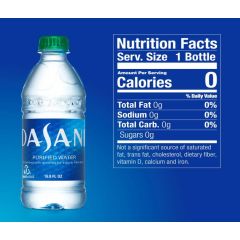 DASANI Purified Water Bottles, 16.9 fl oz, 6 Pack, 4 Sets