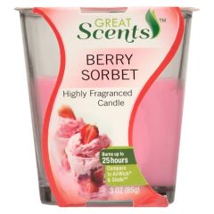 PowerHouse, Candle Berry Sorbet, 12x3Oz