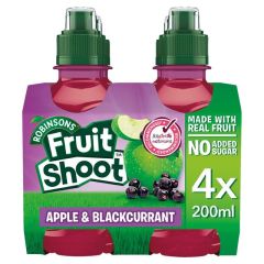 Robinsons Fruit Shoot Apple & Blackcurrant 6x4x200ml