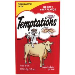 Whiskas, Temptations Hearty Beef , 12x3Oz