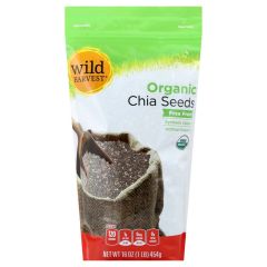 Wild Harvest, Seeds Chia Organic, 12x16Oz