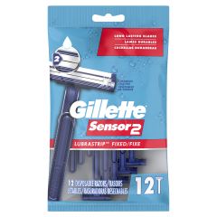 Gillette, Sensor 2 Razor Lubrastrip, 4x12Ct