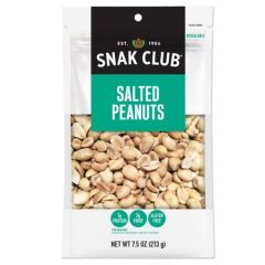Snak Club Peanuts Salted, 6x7.5Oz