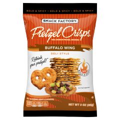 Snack Factory Pretzel Crisps Buffalo Wing, 8x3Oz