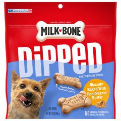 Milk-Bone, Dipped Biscuits Peanut Butter, 4x12Oz