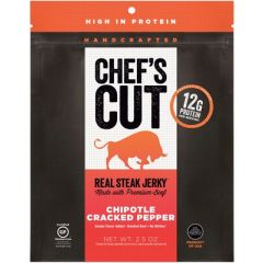 Chefs Cut Jerky Steak Chipotle Cracked Pepper, 8x2.5Oz