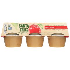 Santa Cruz Organic Apple Sauce, Og2, At Least 95% Organic, 12x6x4Oz