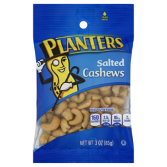 Planters Cashews Salted, 12x3Oz