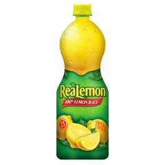 Realemon,  100% Lemon Juice Natural Strength From Concentrate, 12x32Fz
