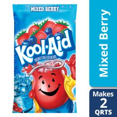 Kool-aid, Unsweetened Mixed Berry Powdered Drink Mix Caffeine Free Packet, 48x.22Oz