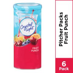 Crystal Light, Fruit Punch Drink Mix 6 Pack 0.34 Oz, 12x2.04Oz