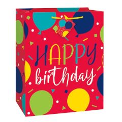 Unique, Gift Bag Large Balloon Party, 12x1Ct