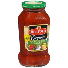 Bertolli, Organic Olive Basil Sauce, 6x24Oz