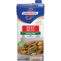 Swanson, Broth Beef Unsalted, 12x32Oz