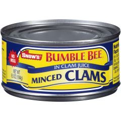 Snows , Minced Clams, 12x6.5Oz