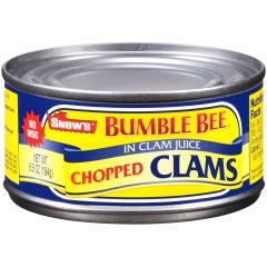 Snows , Chopped Clams, 12x6.5Oz