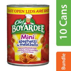 Chef Boyardee, Mini Spaghetti & Meatballs, 24x14.5Oz