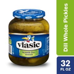 Vlasic , Whole Kosher Dill, 6x32Oz