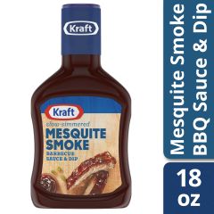 Kraft, Slow Simmered Mesquite Smoke Barbecue Sauce Bottle, 12x18Oz