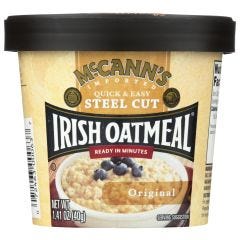 Mccann's Irish Oatmeal, Quick And Easy Single Serve Microwavable Cups Original, 12x1.4Oz