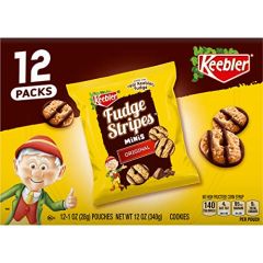 Keebler, Fudge Stripes Minis Original Cookies, 4x12Oz
