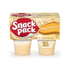 Snack Pack, Banana Cream Pie 4 Pack, 12x13Oz