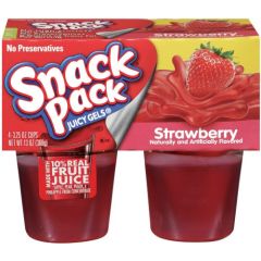Snack Pack, Strawberry Gel, 12x13Oz