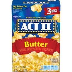 Act II, Butter Popcorn, 12x8.25Oz