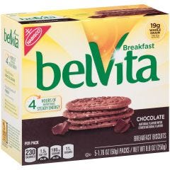 BelVita , Chocolate Breakfast Biscuits 5 Packs, 6x8.8Oz