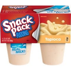 Snack Pack, Tapioca 4 Pack, 12x13Oz