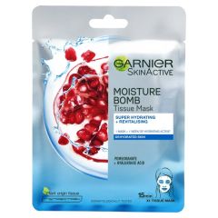 Garnier Moisture Bomb Pomegranate Hydrating Face Sheet Mask 20x1s