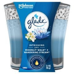 Glade, 2 In 1 Candle Moonlight Walk + Wandering Stream, 6x3.4Oz